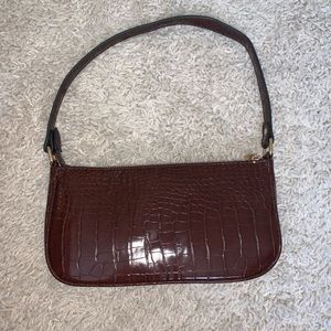 Tiny Brown Alligator Skin Purse